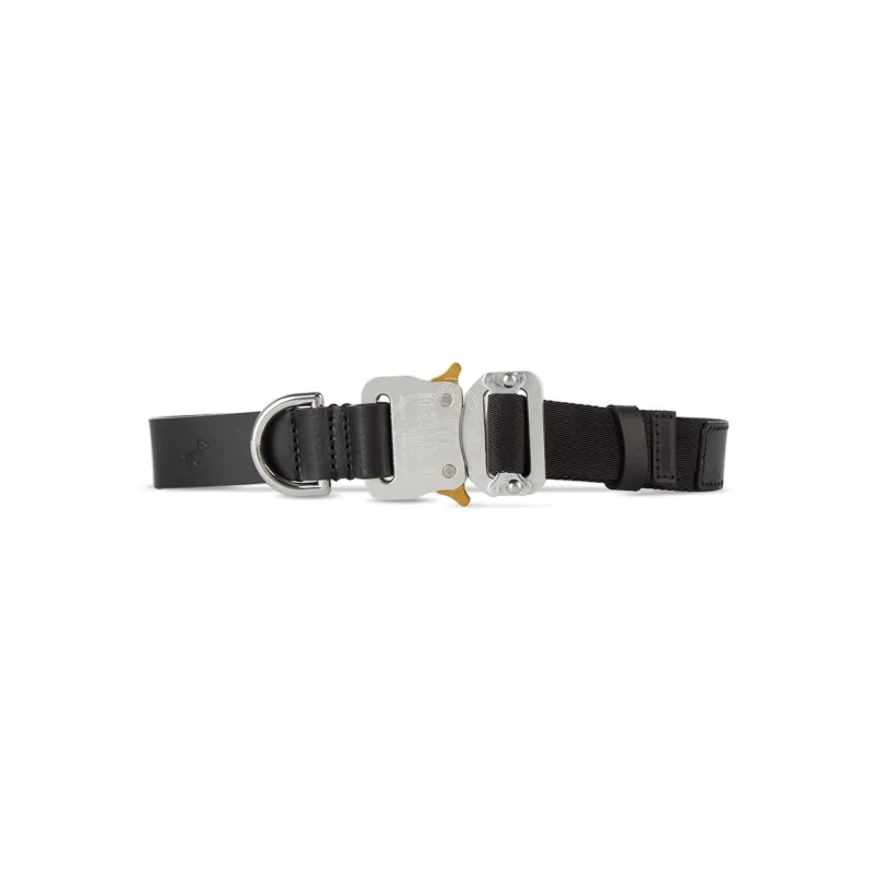 1017 ALYX 9SM Front Pattern Embossed Leather Belts Unisex Black-0