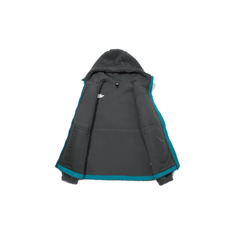THE NORTH FACE Play Green Fleece Hoodie Charcoal Grey Unisex Korea Version-2