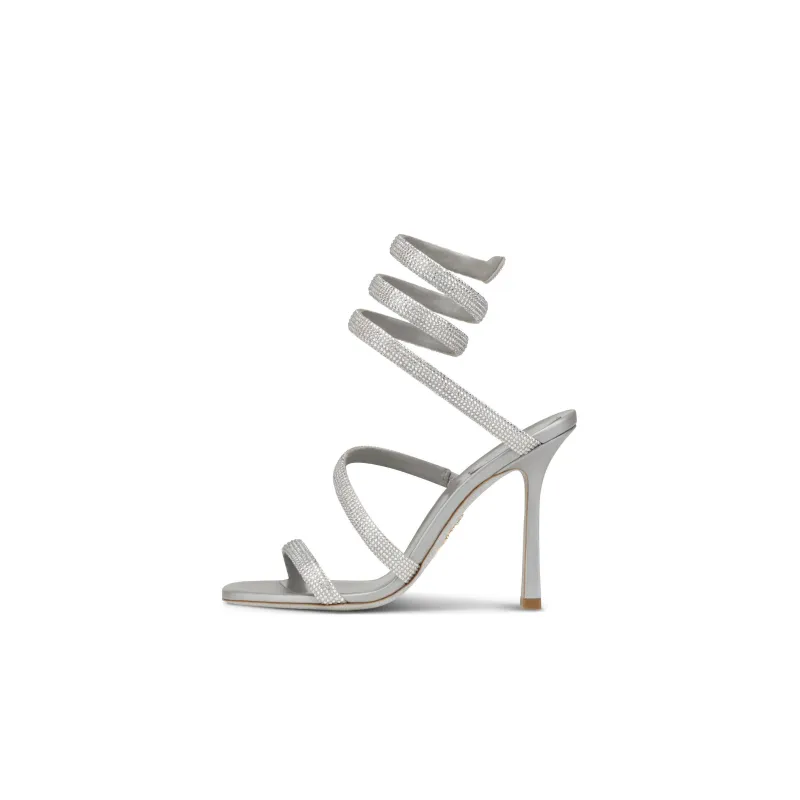 RENE CAOVILLA One Strap Sandals 10.4cm Women's Silver-0