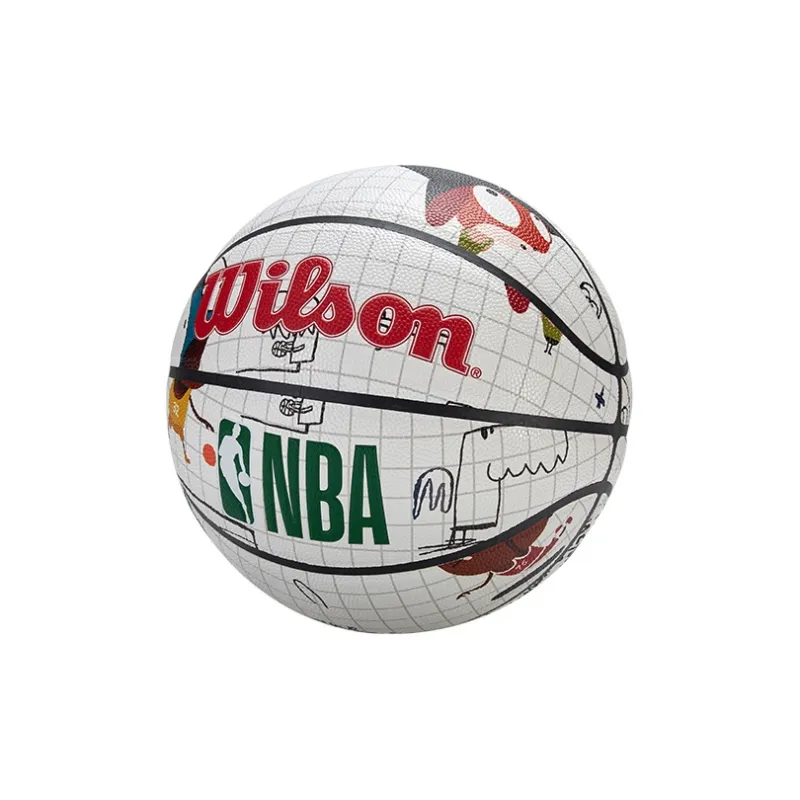 Wilson x Edgar Plans PU Basketball White Size 7 Ball Training Unisex-2