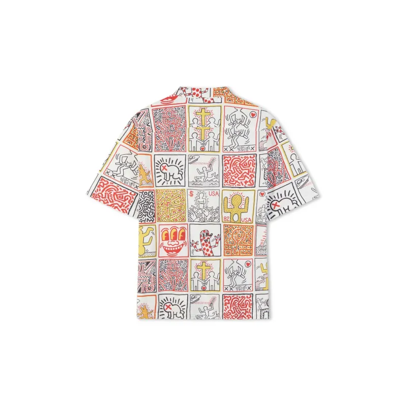 Keith Haring X Tommy Hilfiger Tommy Hilfiger X Keith Harlem Co authored Series Shirts Unisex Multicolor Print 02R-1