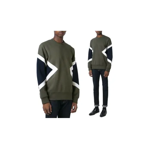 Neil Barrett Sweatshirts Men Army Green