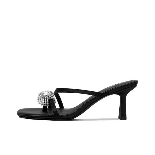 PRETY PEKI Slide Slippers Women's Black