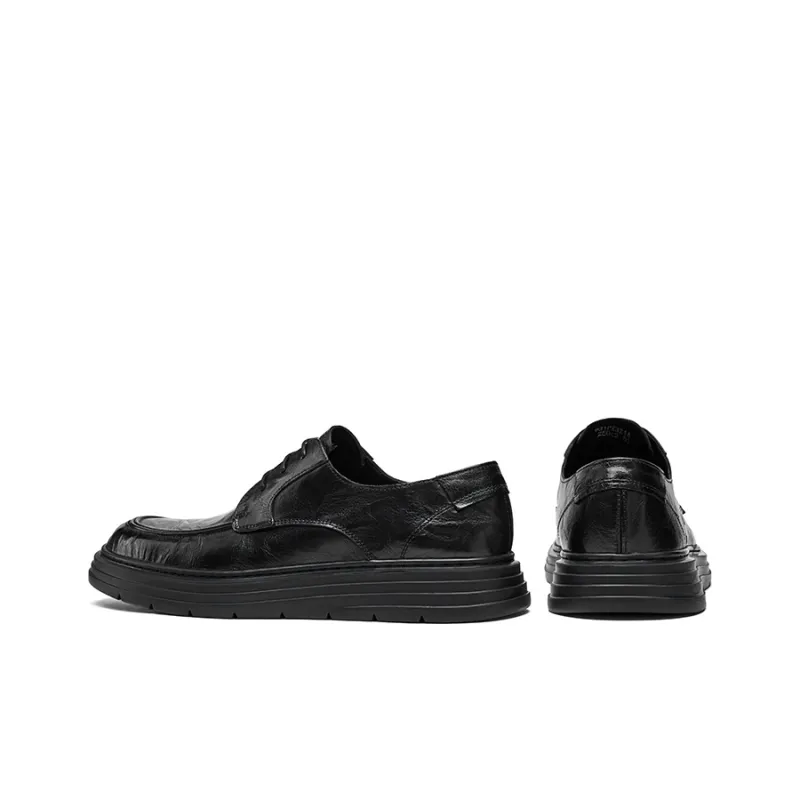 Hautton Jeans Dress Shoes Men's Black-7