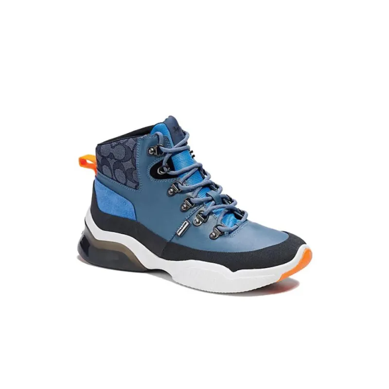 COACH CitySole High-Top Sports Casual Shoes Men's Blue-1