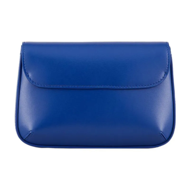 GIORGIO ARMANI Leather Shoulder Bag Crossbody Bag Mini Women's Electric Blue-2