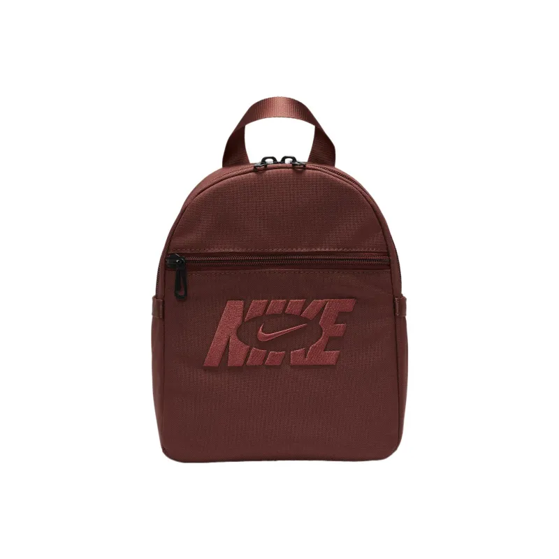 Nike Polyester Backpack Mini Unisex Brown Red-0