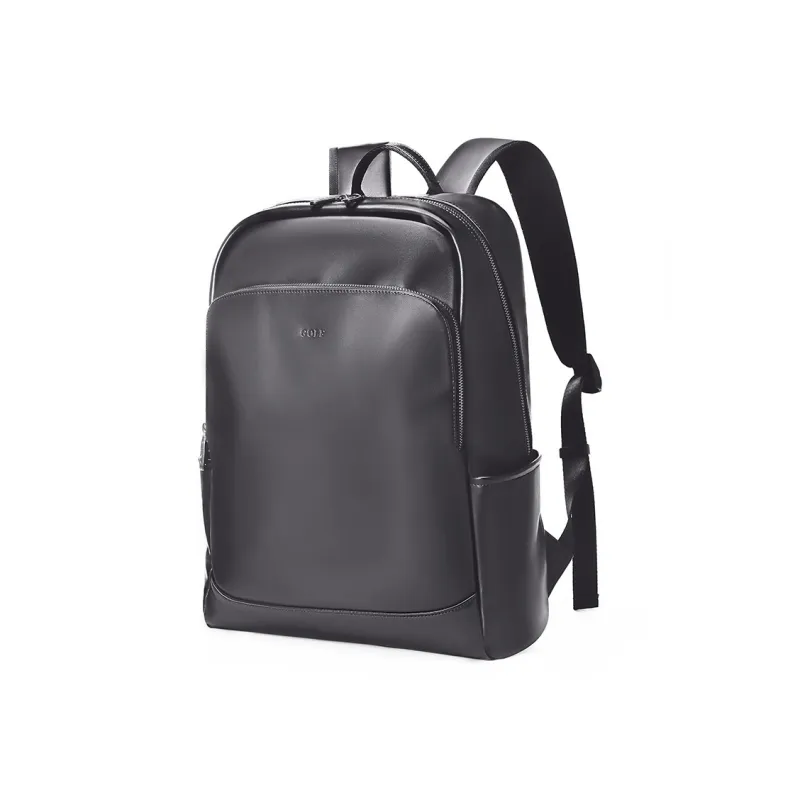 GOLF Synthetic Leather Backpack Large Size Men's Black/Dark Gray-7