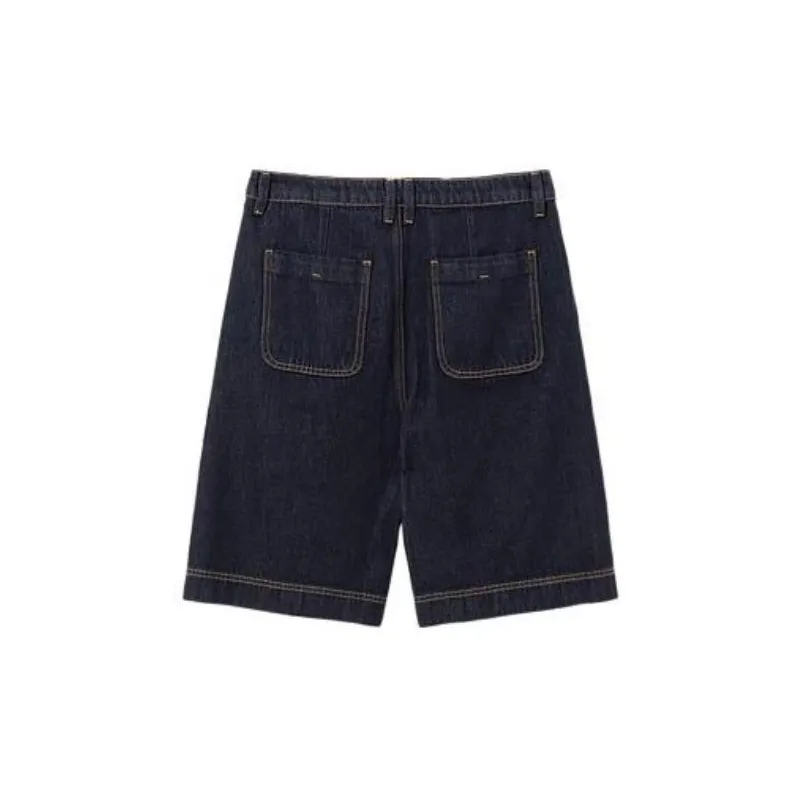 Broadcast Denim Shorts Women's Dark Denim Blue-1