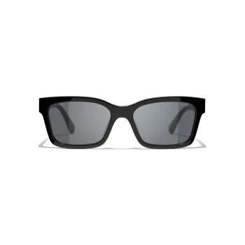 CHANEL Sunglasses Unisex Black