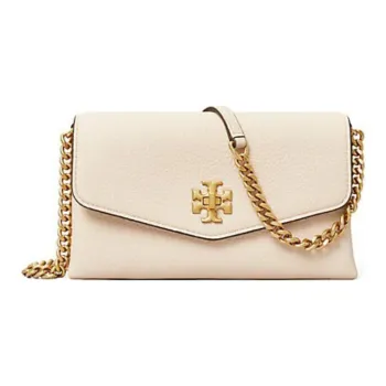 TORY BURCH Kira Pebbled Leather Road Envelope Bag Shoulder Bag Crossbody Bag Regular Women's Cream White