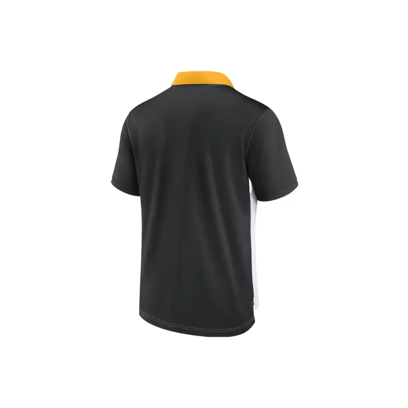 Nike Polo Shirt Men's Black+Yellow-1