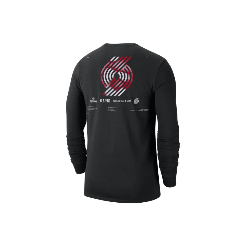 Nike Portland Trail Blazers Men's Nike Nba Long-Sleeve T-Shirt-1
