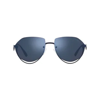 EMPORIO ARMANI Irregular Shape Sunglasses Men's Blue