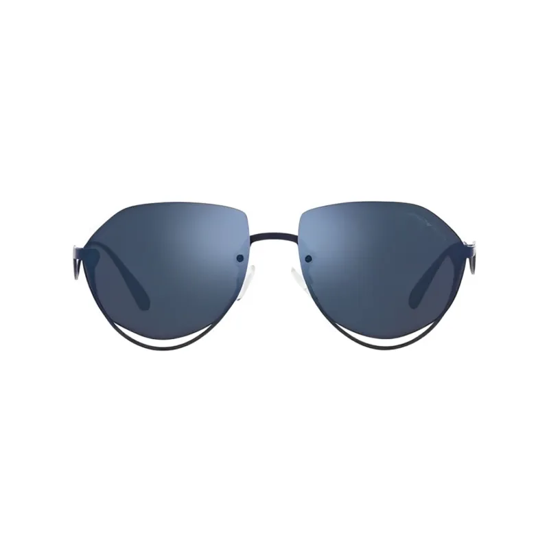 EMPORIO ARMANI Irregular Shape Sunglasses Men's Blue-0