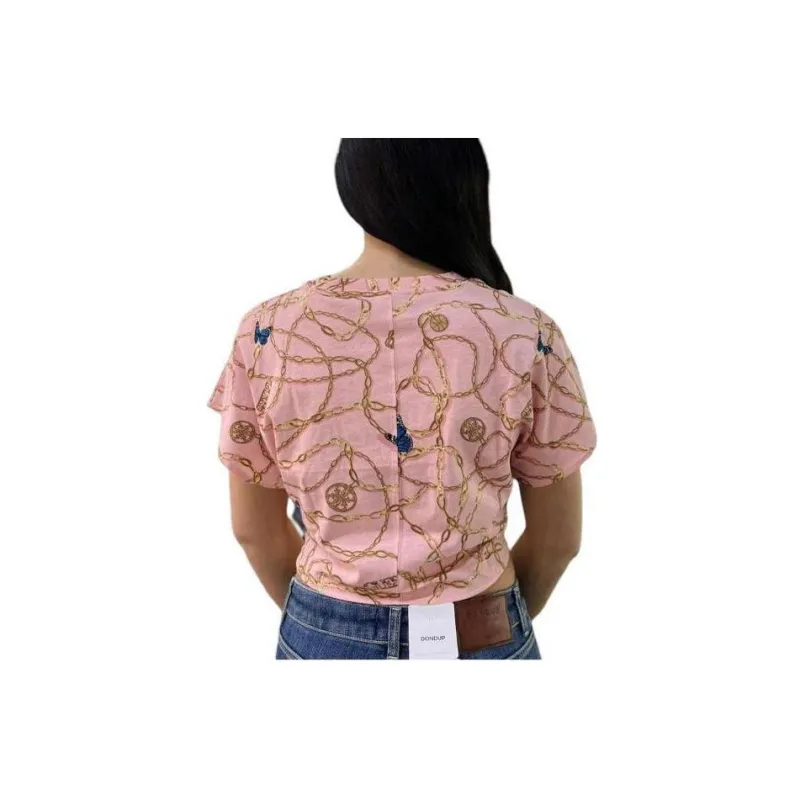 GUESS Crop Tops Women's Pink-1