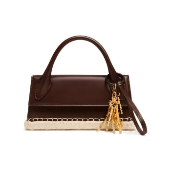 Jacquemus Le Chiquito Cow Leather Shoulder Bag Crossbody Bag Handbag Women's Chocolate Brown