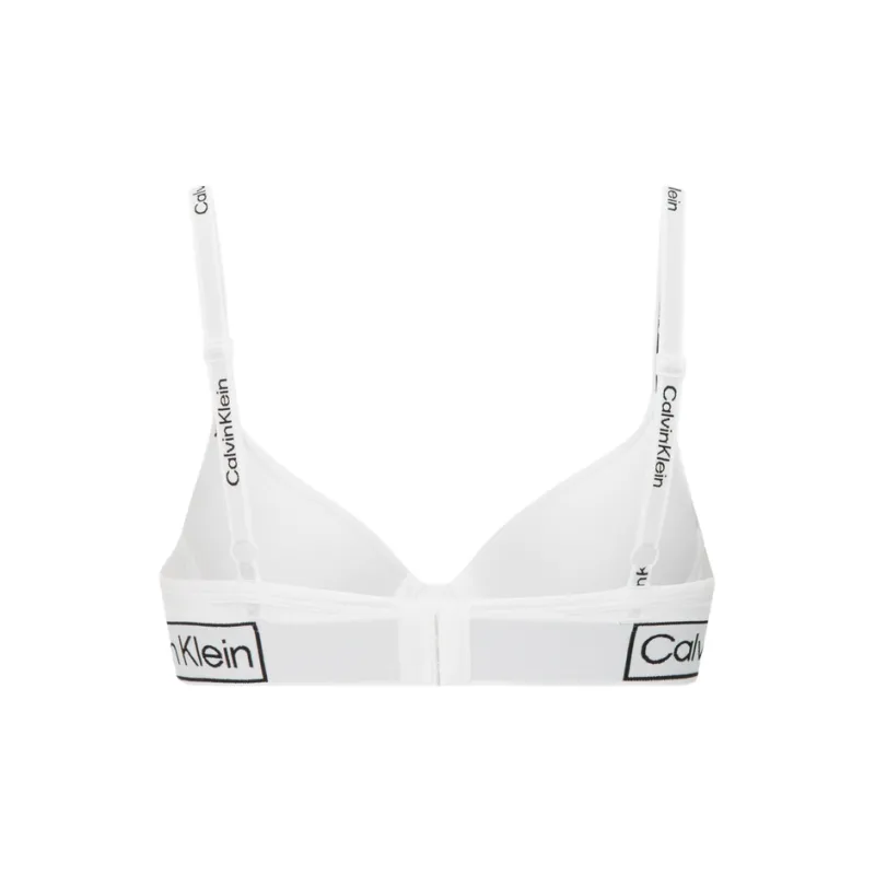 CALVIN KLEIN Vintage Gravity Band Bra Women's White-1