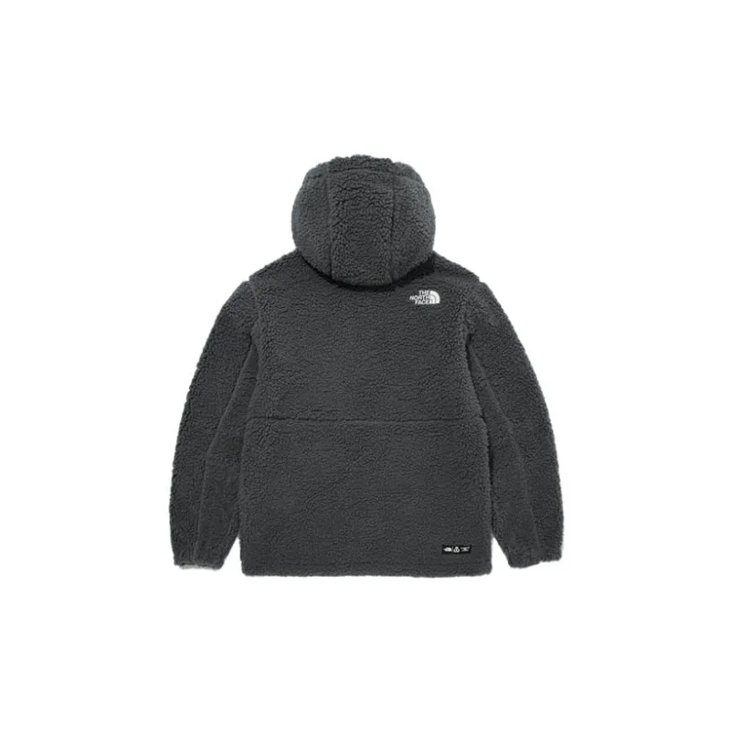 THE NORTH FACE Play Green Fleece Hoodie Charcoal Grey Unisex Korea Version-1