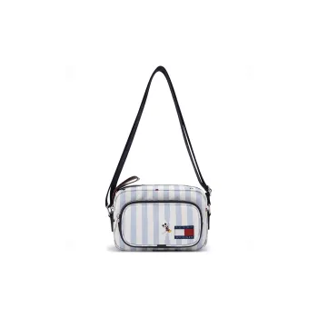 Tommy Hilfiger Disney Collaboration Polyester Camera Bag Shoulder Bag Crossbody Bag Medium Size Women's Blue White