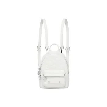 LI NING 1990 Cow Leather Backpack Trumpets Women's Ecru
