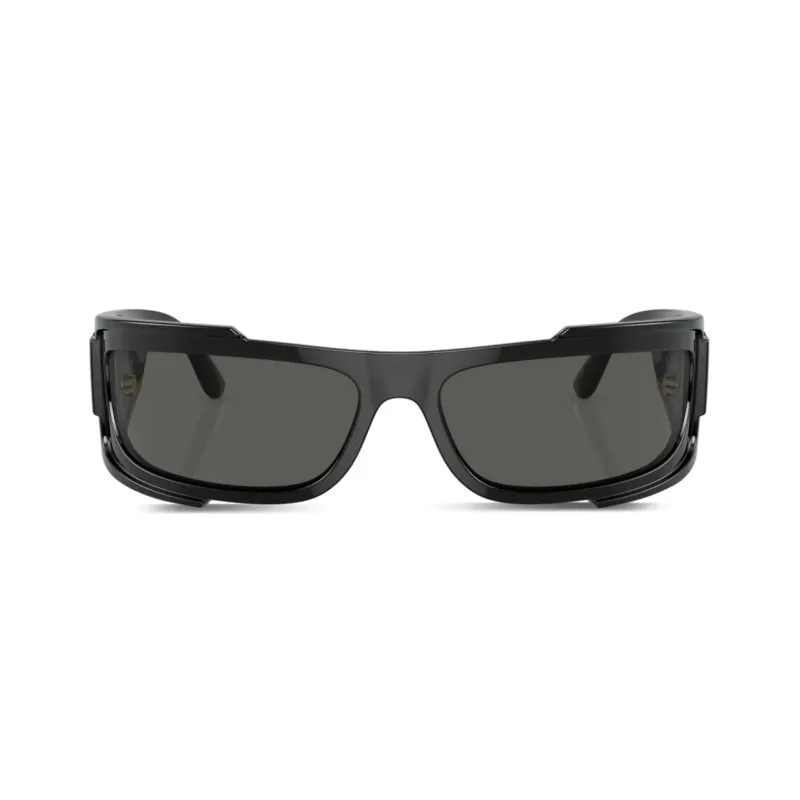 VERSACE Eyewear Logo plaque Rectangle frame Sunglasses-1