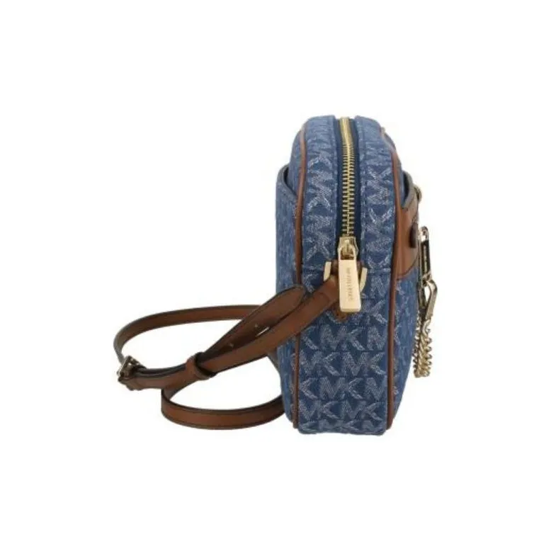 MICHAEL KORS Jet Set Cotton Camera Bag Shoulder Bag Crossbody Bag Women's Blue-5