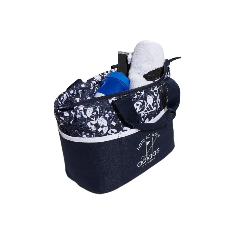 Adidas Polyester Golf Ball Pouch Handbag Regular Unisex Marine Blue/White-3