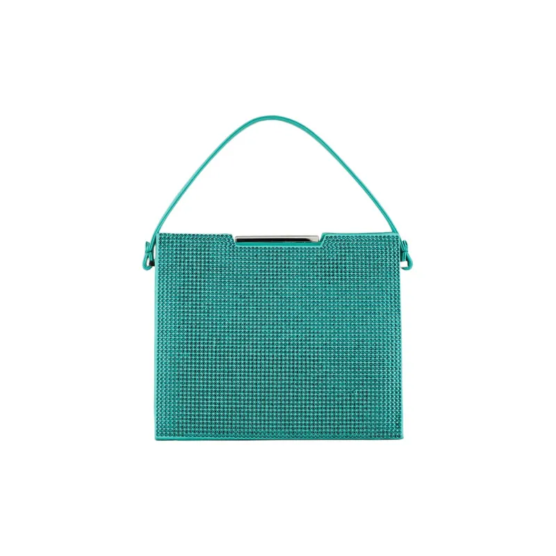 GIORGIO ARMANI Satin Handbag Regular Women's Green-2