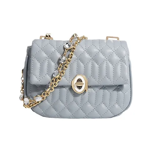 MARKANGARO PU Shoulder Bag, Crossbody Bag, Small Square Bag Regular Women's Haze Blue \ Mint Green-1
