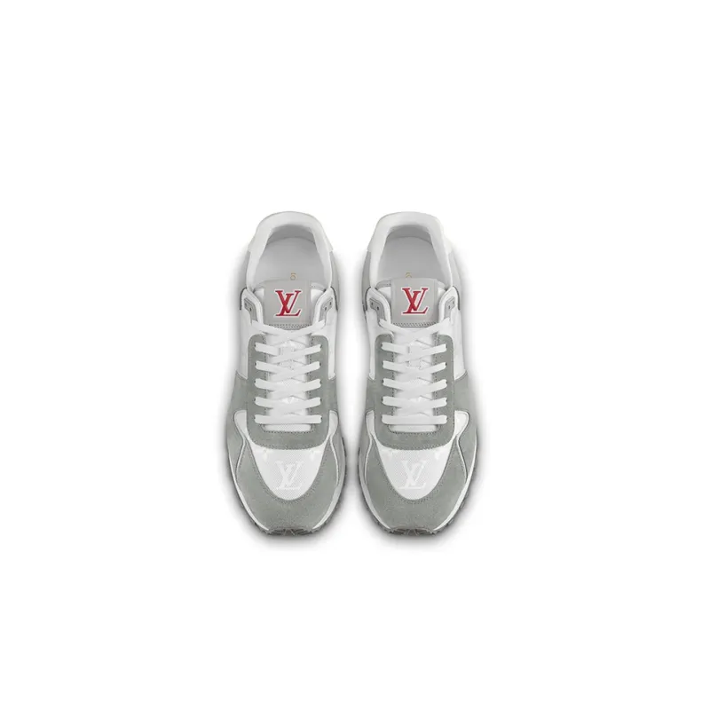 LOUIS VUITTON Run Away Sneakers 'White Grey'-3