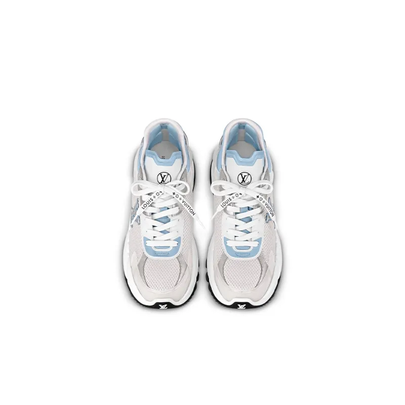 LOUIS VUITTON Run 55 Low-Top Sports Casual Shoes Women's White Blue-2