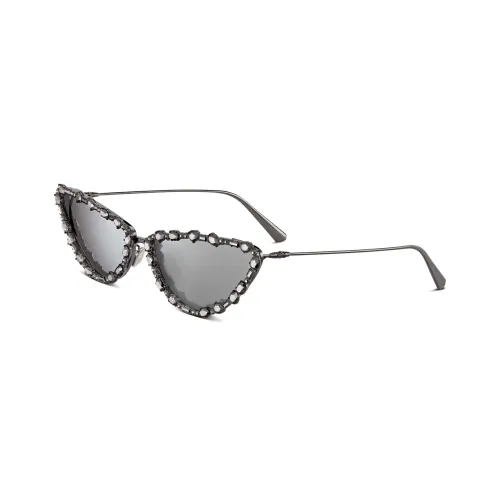 DIOR Alloy Cat Eye Sunglasses Women's Gray