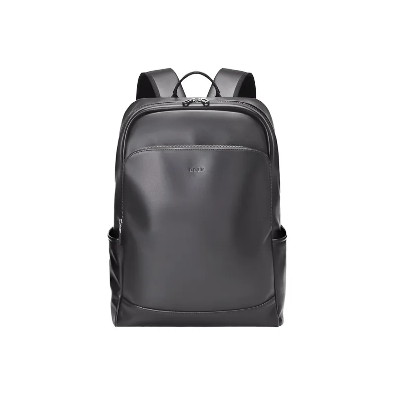 GOLF Synthetic Leather Backpack Large Size Men's Black/Dark Gray-8
