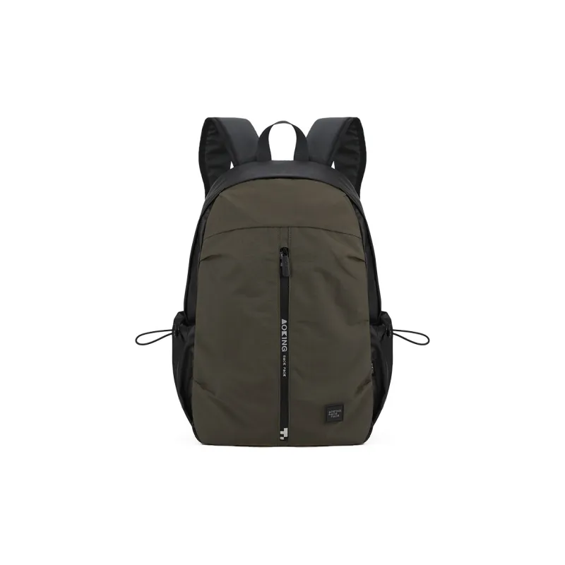AOKING AK Oxford Travel Bags Laptop Bags Backpack Medium Size Unisex Army Green/Black/Khaki-1