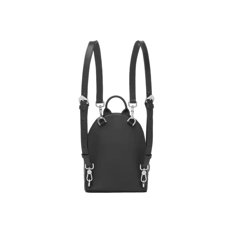 LI NING 1990 Cow Leather Backpack Trumpets Women's Black-2