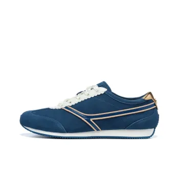 LI NING 1990 Zhengrong Anti Slip Wear Resistant Low Top Running Shoes Women's Sea Spirit Blue