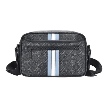Hush Puppies Cow Leather Shoulder Bag Men's Black