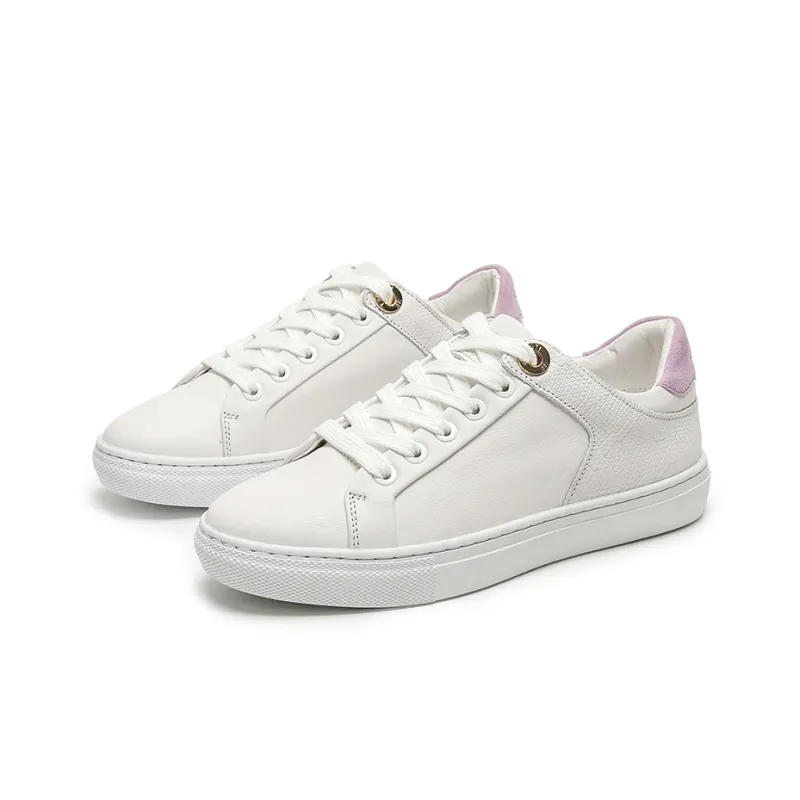 CERRUTI 1881 Casual Comfortable And Breathable Stylish Skateboarding Shoes Women's White Purple-1
