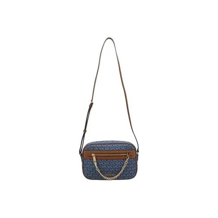 MICHAEL KORS Jet Set Cotton Camera Bag Shoulder Bag Crossbody Bag Women's Blue-4