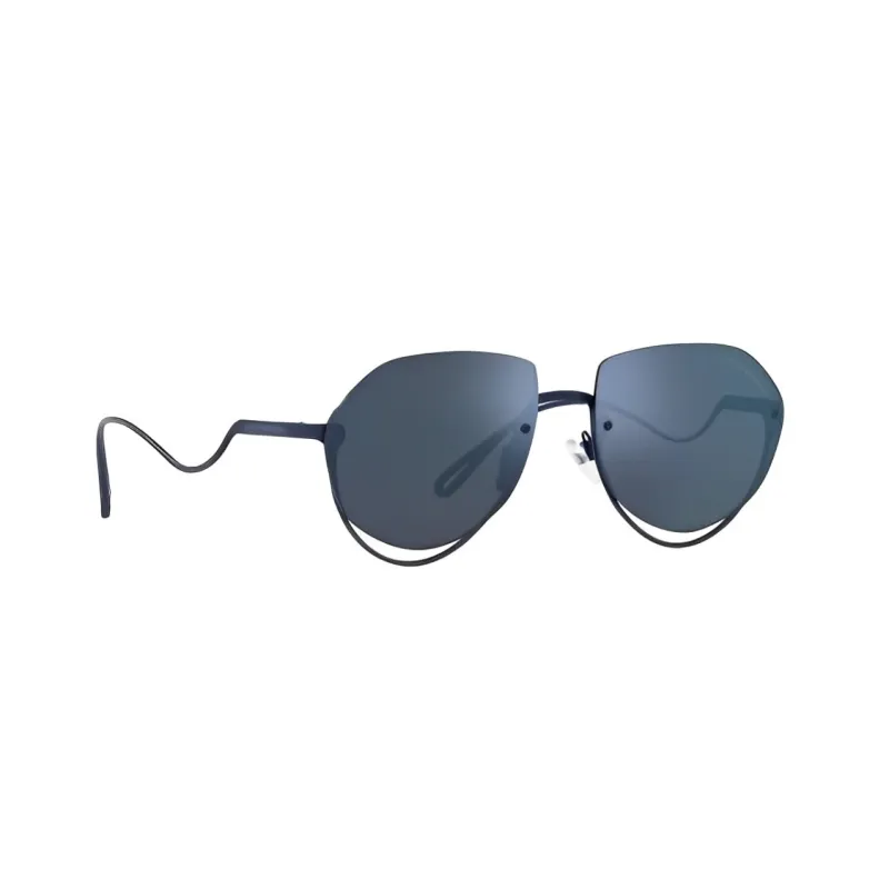EMPORIO ARMANI Irregular Shape Sunglasses Men's Blue-1