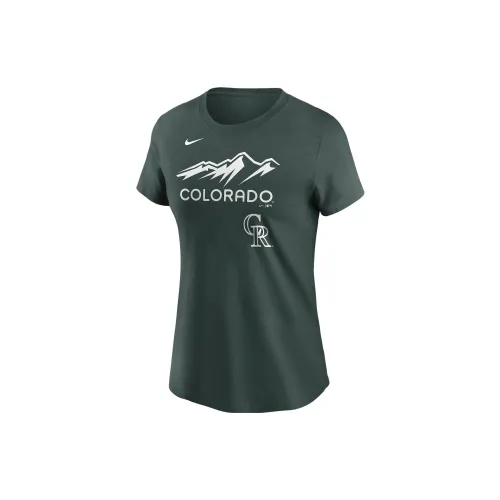 Mlb X Nike T-Shirts Women's Hunter Green