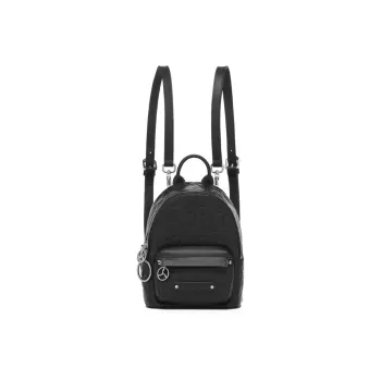 LI NING 1990 Cow Leather Backpack Trumpets Women's Black