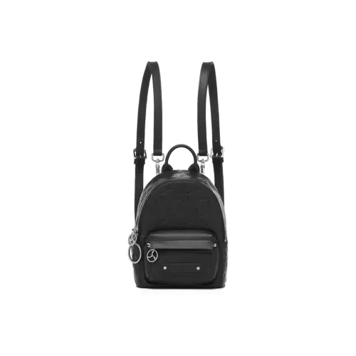 LI NING 1990 Cow Leather Backpack Trumpets Women's Black