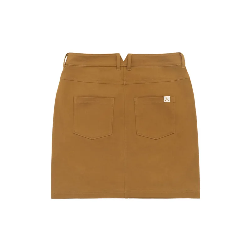 LI NING 1990 Casual Short Skirts Women's Tea Olive Brown-1