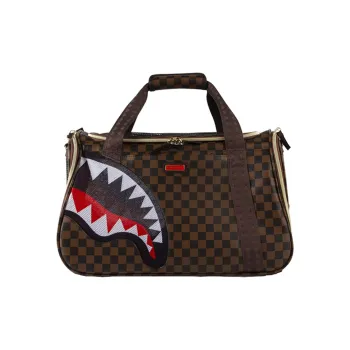SPRAYGROUND Artificial Leather Fabric Travel Bag Sneaker Bag Cat Bag Dog Bag Handbag Unisex Brown