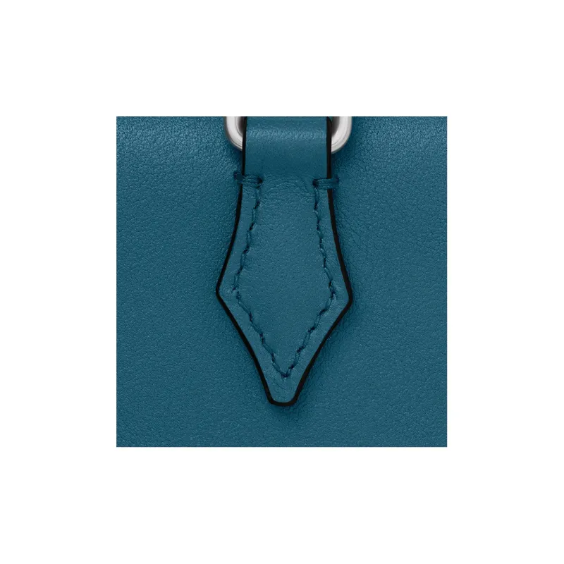 MONTBLANC Cow Leather Card Holder Men's Lake Blue-4
