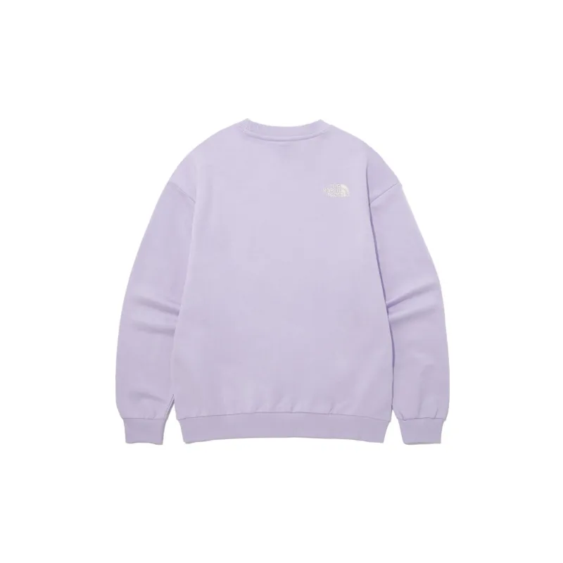 THE NORTH FACE Cotton Essential Sweatshirts Lilac Unisex Korea Version-1