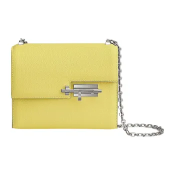 HERMES Verrou Mysore Goat Skin Handgun Bag Shoulder Bag Crossbody Bag Women's 0YLimoncello Lemon Yellow