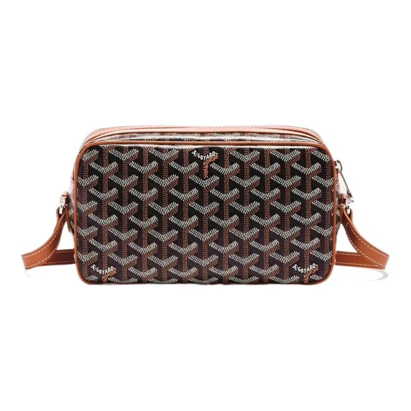 GOYARD Cap Vert Canvas With Leather Messenger Bag Camera Bags Shoulder Bag Crossbody Bag Small Size Unisex 11 Colors-14